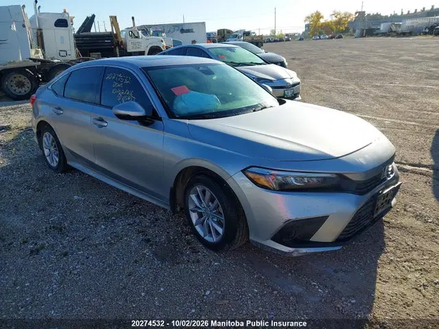 2HGFE2F33RH115257 — 2024 Honda Civic EX, Передняя часть (Front), фото до ремонта