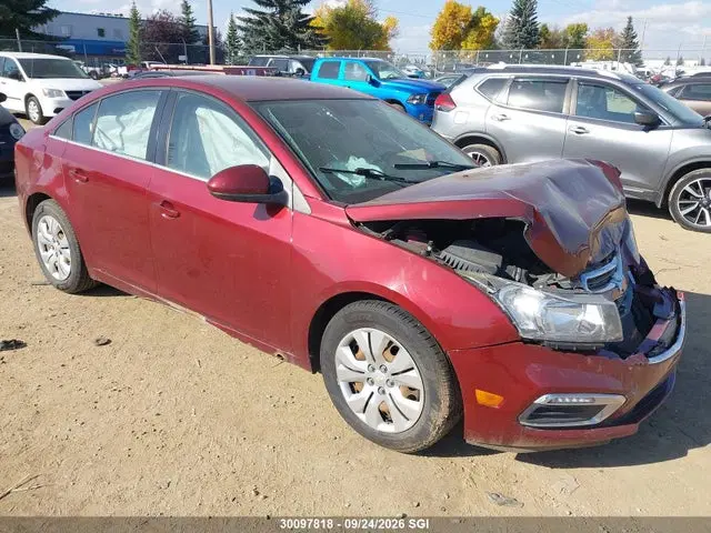 1G1PC5SB5F7227646 — 2015 Chevrolet Cruze LT, Передняя часть (Front), фото до ремонта