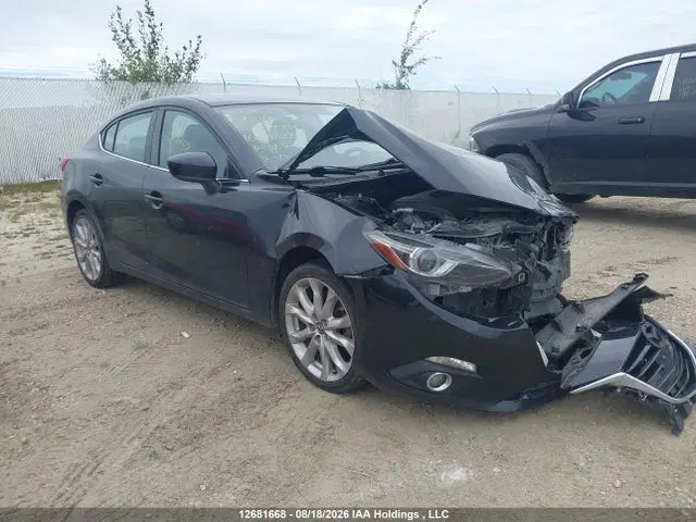 JM1BM1W34G1296004 — 2016 Mazda 3 Touring, Передняя часть (Front), фото до ремонта