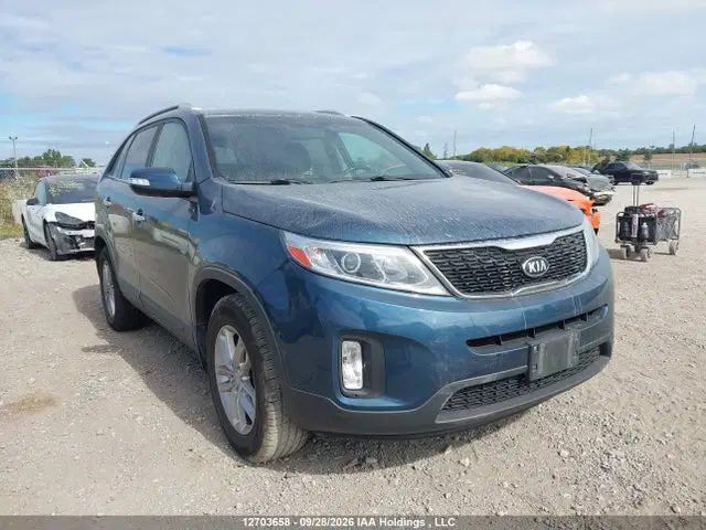 5XYKTDA70EG483431 — 2014 Kia Sorento LX, Град (Hail), фото до ремонта