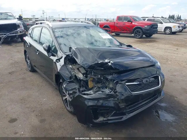 4S3GTAC60K3756070 — 2019 Subaru Impreza 2.0I Premium, Передняя часть (Front End), фото до ремонта