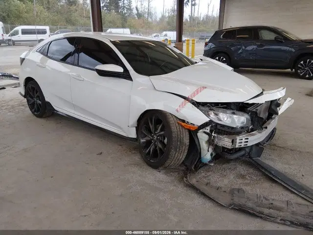 SHHFK7H4XKU411994 — 2019 Honda Civic Sport, Передняя часть (Front End), фото до ремонта