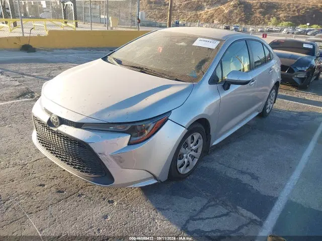 2022 Toyota COROLLA LE VIN JTDEPMAE1N3007337 фото 2